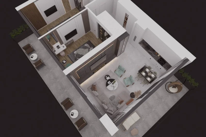 Erleben Sie Familienkomfort und Eleganz in geräumigen 2 Schlafzimmer Wohnungen