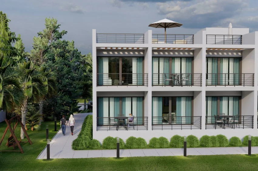 Stylish Garden Studio Apartment in a Luxury Complex in Bahçeli