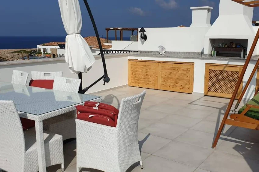 Exklusives Penthouse mit 3 Schlafzimmer und Panoramablick auf das Meer – Esentepe, Kyrenia