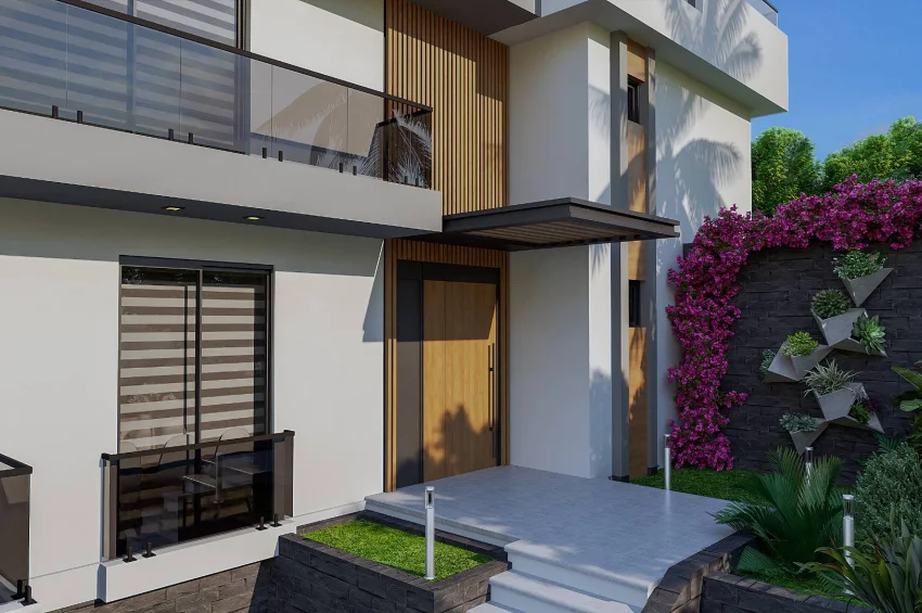 Ultraluxuriöse 3 Schlafzimmer Doppelvillen im Zentrum von Kyrenia – Dachterrasse und privater Pool