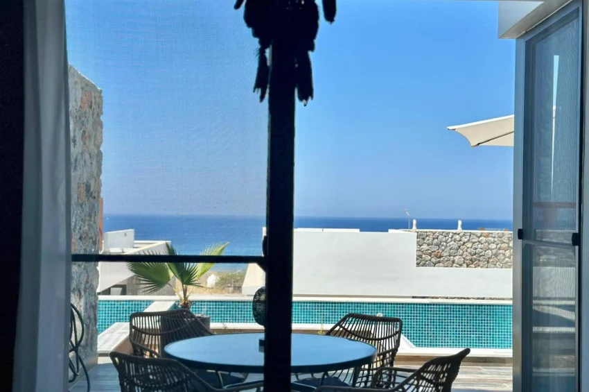 Esentepe, Kyrenia – Private Gartenwohnung mit Infinity-Pool und Meerblick