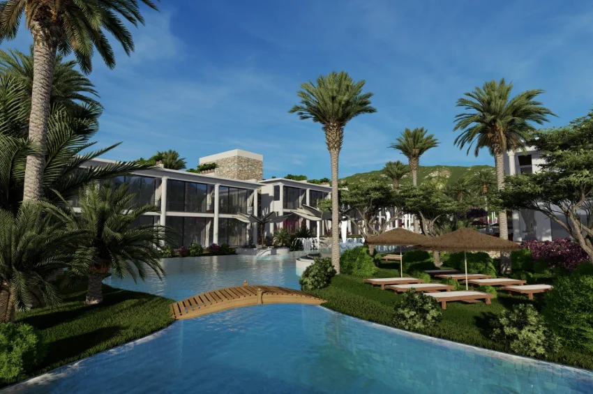 Moderne 1-roms Penthouse-leilighet i Unique Beach Resort