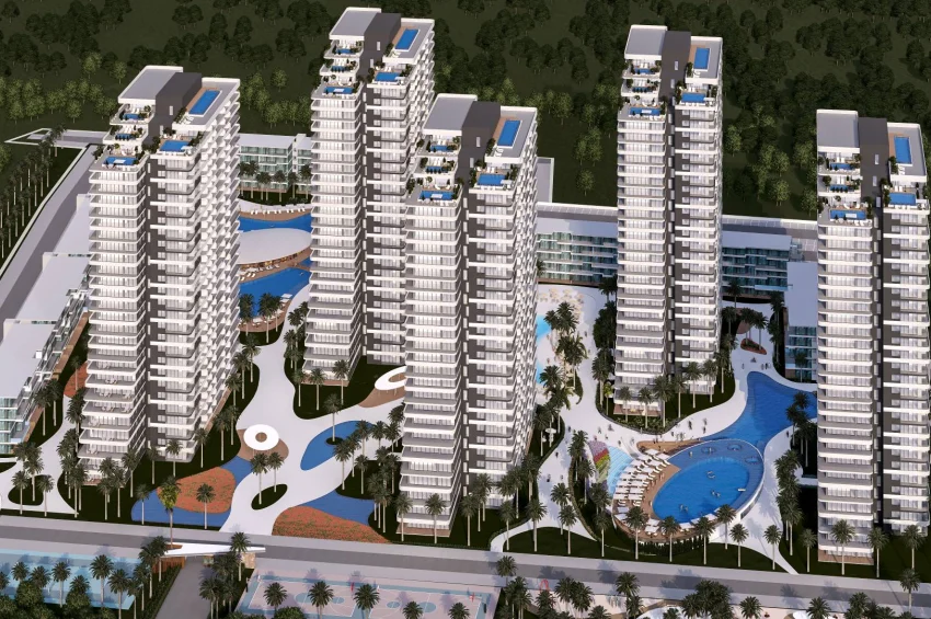 Ultra-luksuriøs 4+1 Penthouse i İskele sitt mest eksklusive boligprosjekt