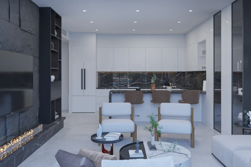 Ultra-luksuriøs 4+1 Penthouse i İskele sitt mest eksklusive boligprosjekt