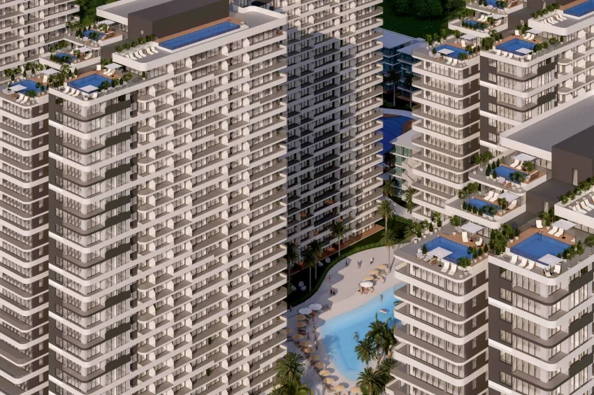 Ultra-luksuriøs 4+1 Penthouse i İskele sitt mest eksklusive boligprosjekt
