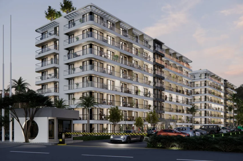 Studio Apartment in einer ultra-luxuriösen Wohnanlage in Lefke Gaziveren