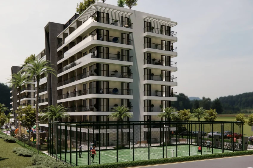 Studio Apartment in einer ultra-luxuriösen Wohnanlage in Lefke Gaziveren