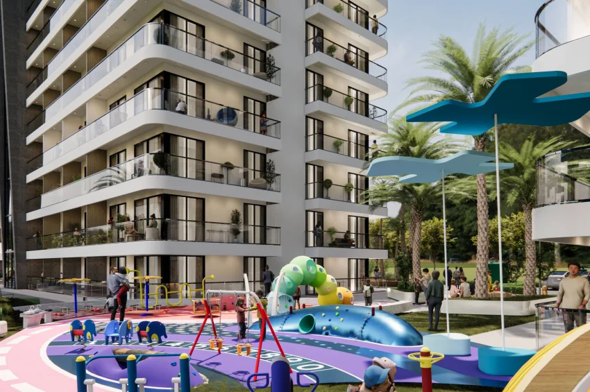 Studio Apartment in einer ultra-luxuriösen Wohnanlage in Lefke Gaziveren