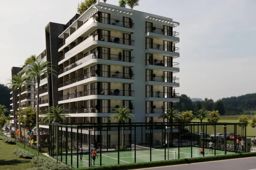 Studio Apartment in einer ultra-luxuriösen Wohnanlage in Lefke Gaziveren