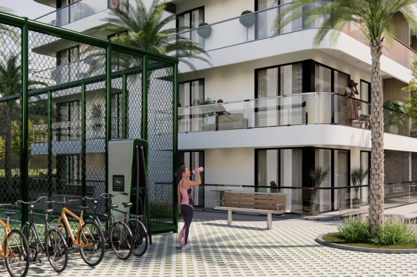 Studio Apartment in einer ultra-luxuriösen Wohnanlage in Lefke Gaziveren