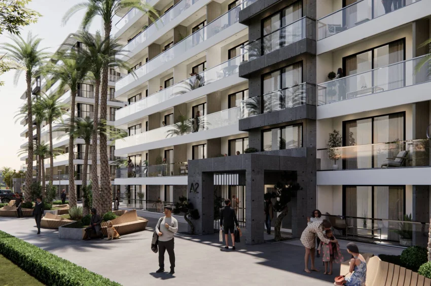 Studio Apartment in einer ultra-luxuriösen Wohnanlage in Lefke Gaziveren