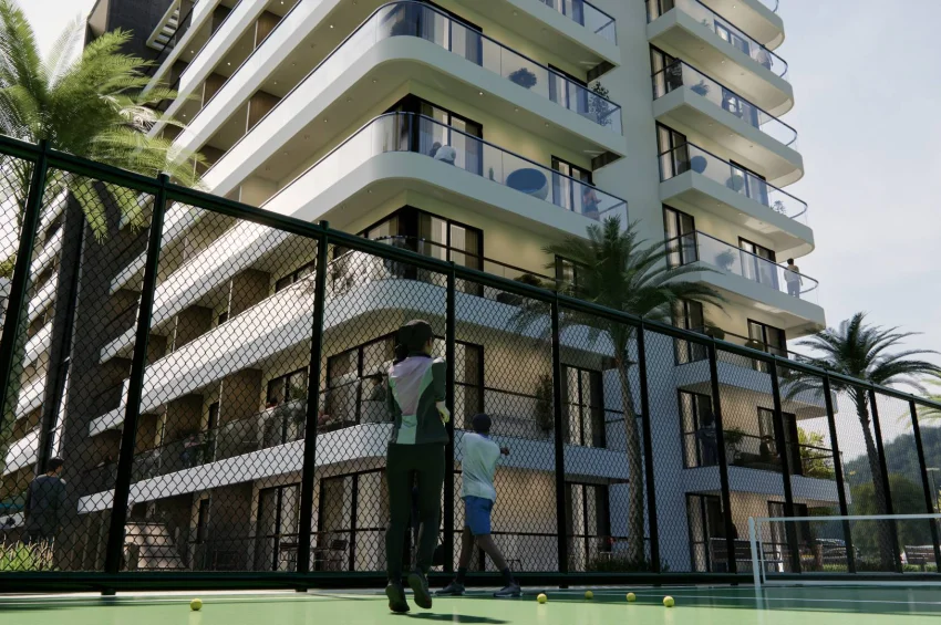 Studio Apartment in einer ultra-luxuriösen Wohnanlage in Lefke Gaziveren