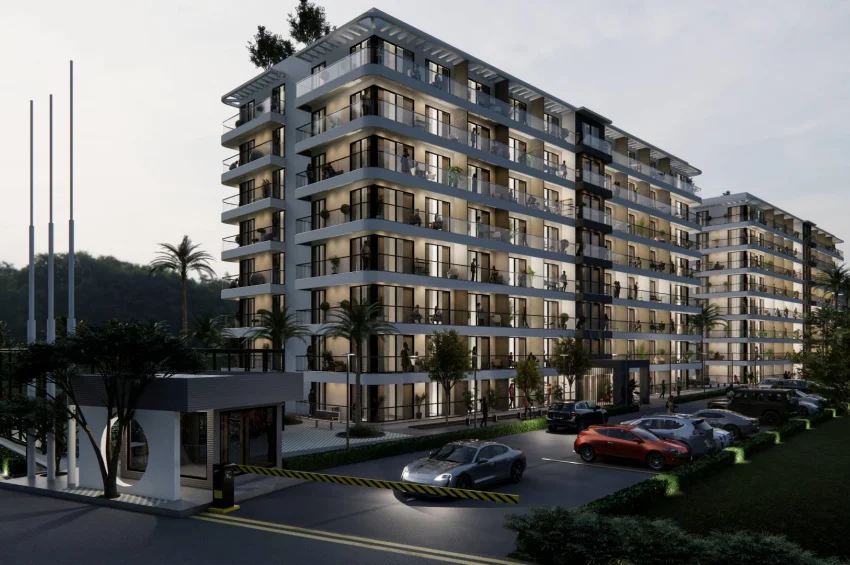Studio Apartment in einer ultra-luxuriösen Wohnanlage in Lefke Gaziveren