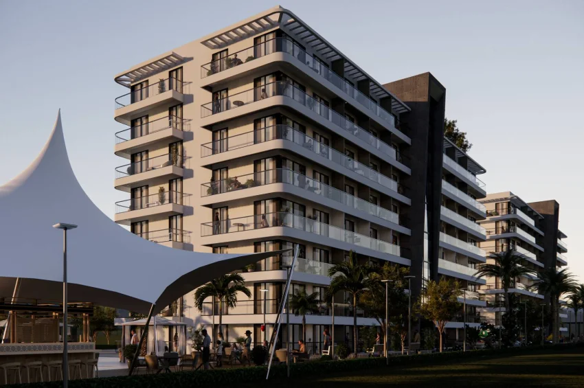 Studio Apartment in einer ultra-luxuriösen Wohnanlage in Lefke Gaziveren