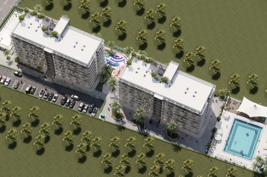Studio Apartment in einer ultra-luxuriösen Wohnanlage in Lefke Gaziveren