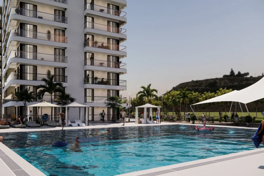 1 Schlafzimmer Wohnung in einer Ultra-Luxus-Wohnanlage in Lefke Gaziveren