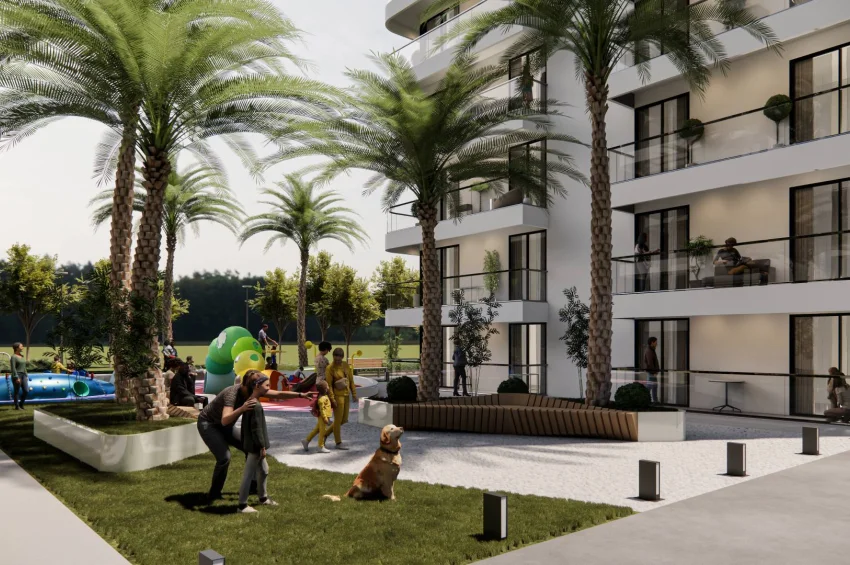 1 Schlafzimmer Wohnung in einer Ultra-Luxus-Wohnanlage in Lefke Gaziveren