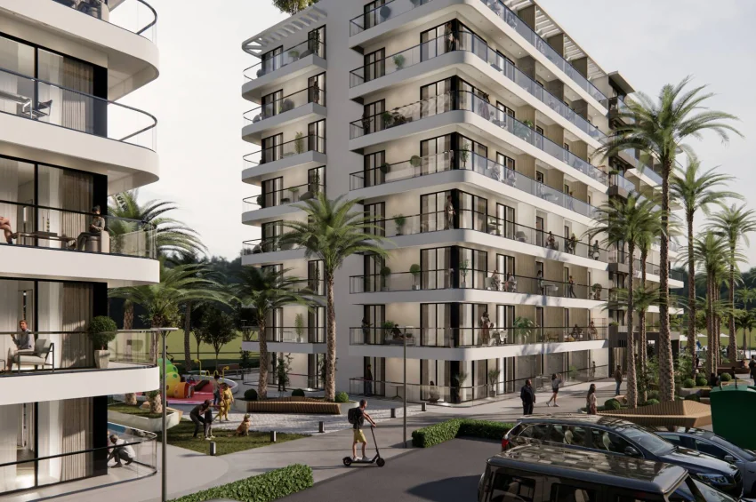 1 Schlafzimmer Wohnung in einer Ultra-Luxus-Wohnanlage in Lefke Gaziveren
