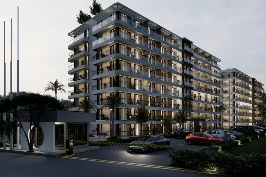 1 Schlafzimmer Wohnung in einer Ultra-Luxus-Wohnanlage in Lefke Gaziveren