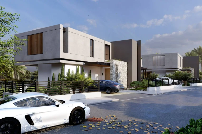 Ultralyxig villa 4+1 med privat pool och havsutsikt i Bellapais, Kyrenia
