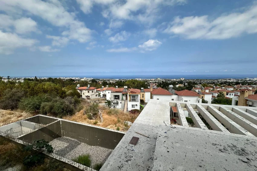 Ultralyxig villa 4+1 med privat pool och havsutsikt i Bellapais, Kyrenia