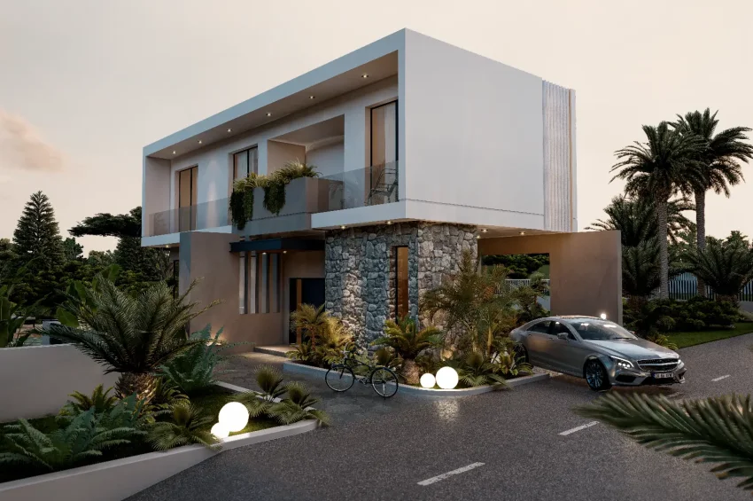 3 Bedroom Villa in Çatalköy with Panoramic Sea Views and Private Pool