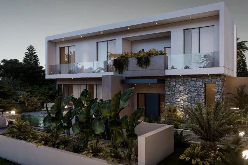 3 Bedroom Villa in Çatalköy with Panoramic Sea Views and Private Pool