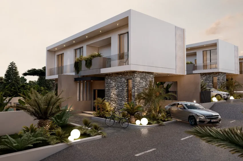 3 Bedroom Villa in Çatalköy with Panoramic Sea Views and Private Pool