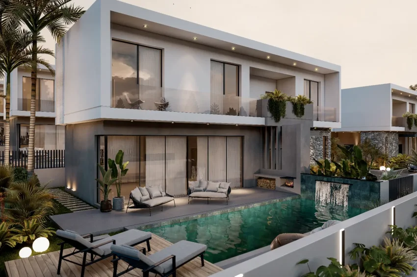 3 Bedroom Villa in Çatalköy with Panoramic Sea Views and Private Pool