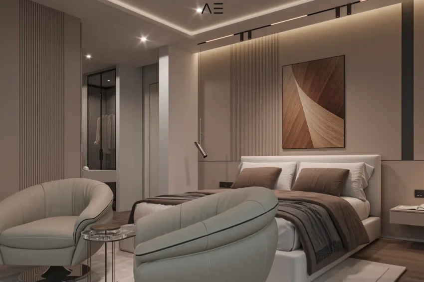 3 Bedroom Villa in Çatalköy with Panoramic Sea Views and Private Pool