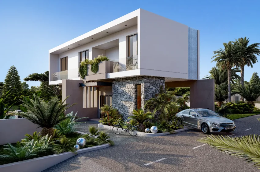 3 Bedroom Villa in Çatalköy with Panoramic Sea Views and Private Pool
