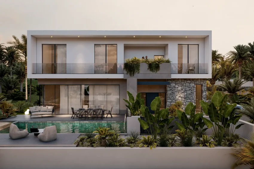 3 Bedroom Villa in Çatalköy with Panoramic Sea Views and Private Pool