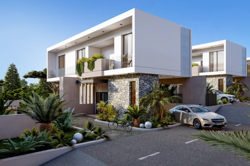 3 Bedroom Villa in Çatalköy with Panoramic Sea Views and Private Pool