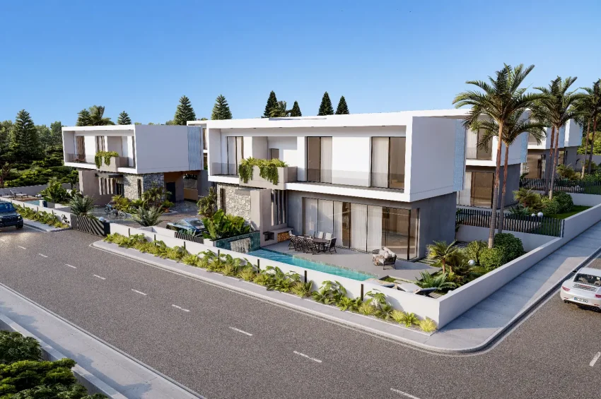 3 Bedroom Villa in Çatalköy with Panoramic Sea Views and Private Pool