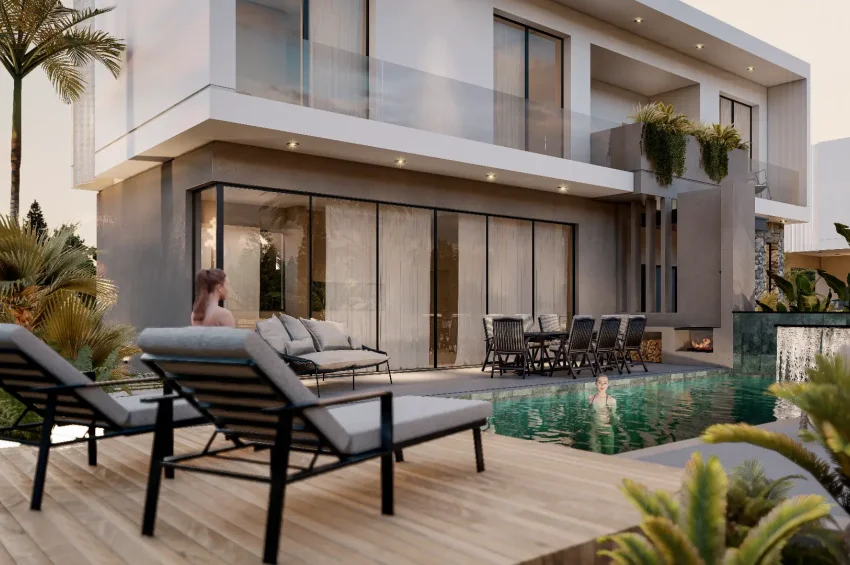 3 Bedroom Villa in Çatalköy with Panoramic Sea Views and Private Pool