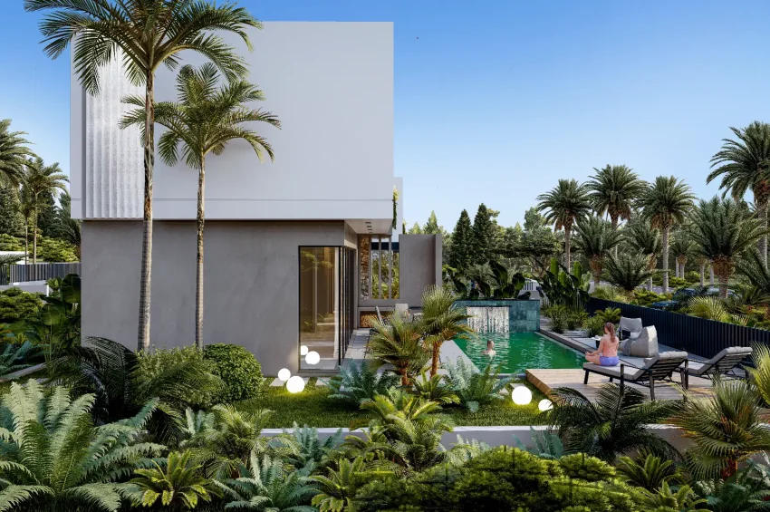 3 Bedroom Villa in Çatalköy with Panoramic Sea Views and Private Pool