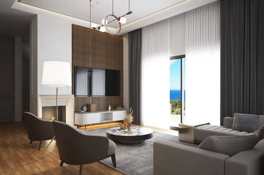 Luxury 3 Bedroom Villa in Esentepe with Sea View and Private Pool - Payment Plan Available