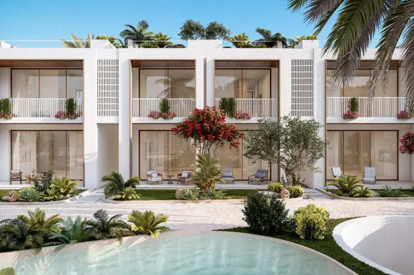 Denize Yürüme Mesafesinde 1+1 Daire Lapta'da Havuzlu Site İçerisinde