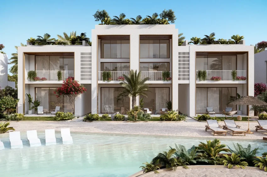 Denize Yürüme Mesafesinde 2+1 Daire Lapta'da Havuzlu Site İçerisinde