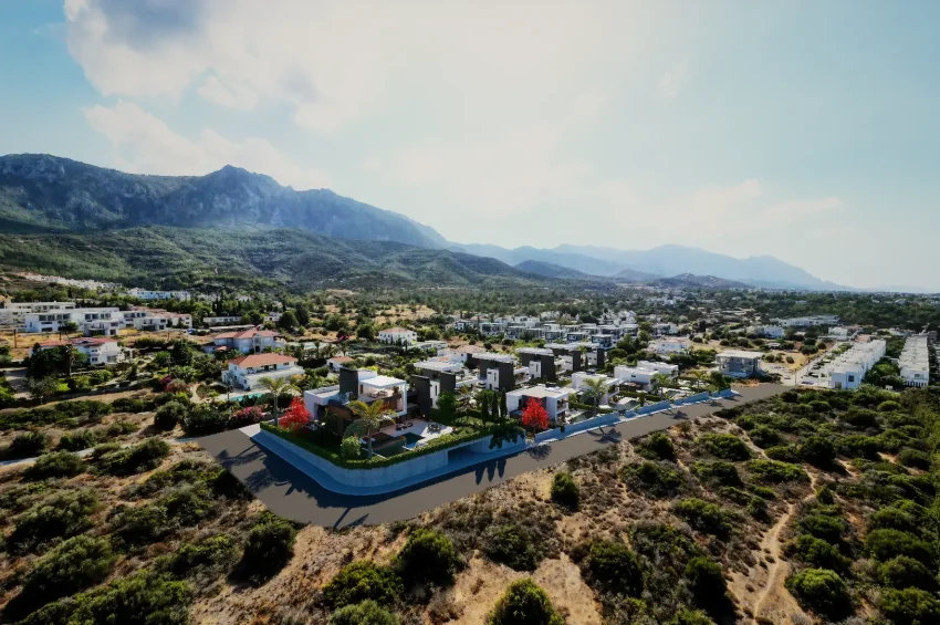 4 sovrum Villa i Edremit, Kyrenia, med bergs- och havsutsikt samt privat pool