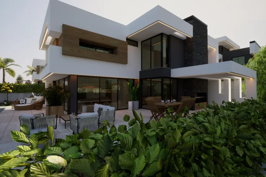 4 sovrum Villa i Edremit, Kyrenia, med bergs- och havsutsikt samt privat pool