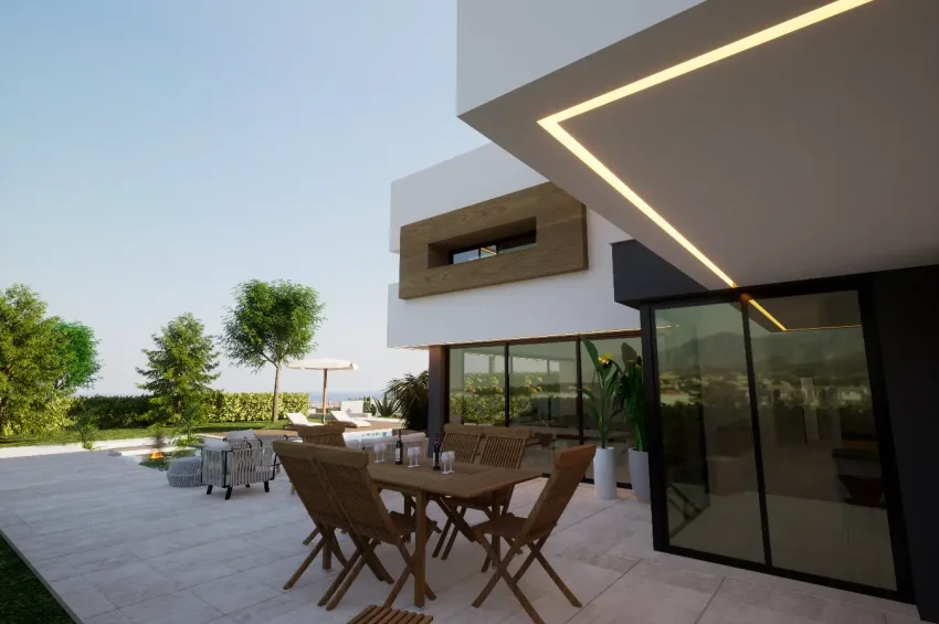 4 sovrum Villa i Edremit, Kyrenia, med bergs- och havsutsikt samt privat pool