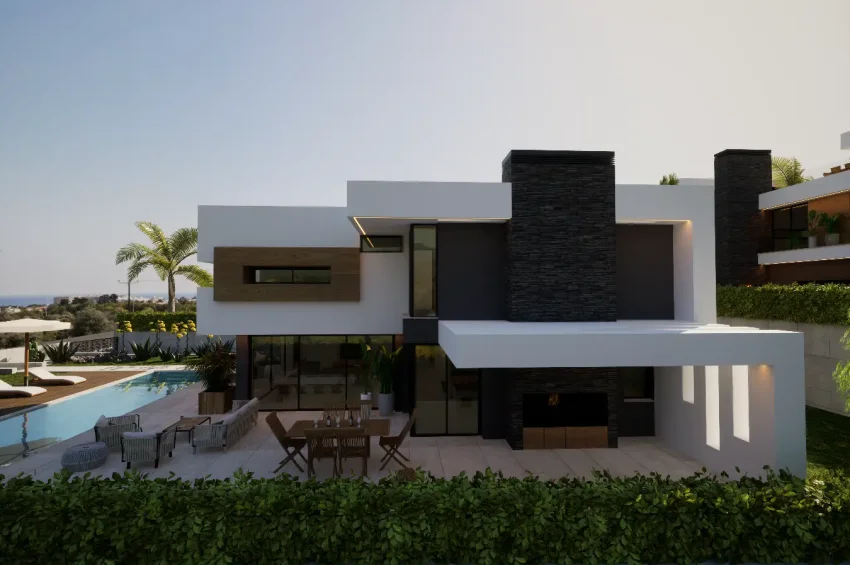 4 sovrum Villa i Edremit, Kyrenia, med bergs- och havsutsikt samt privat pool