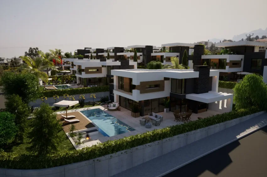4 sovrum Villa i Edremit, Kyrenia, med bergs- och havsutsikt samt privat pool