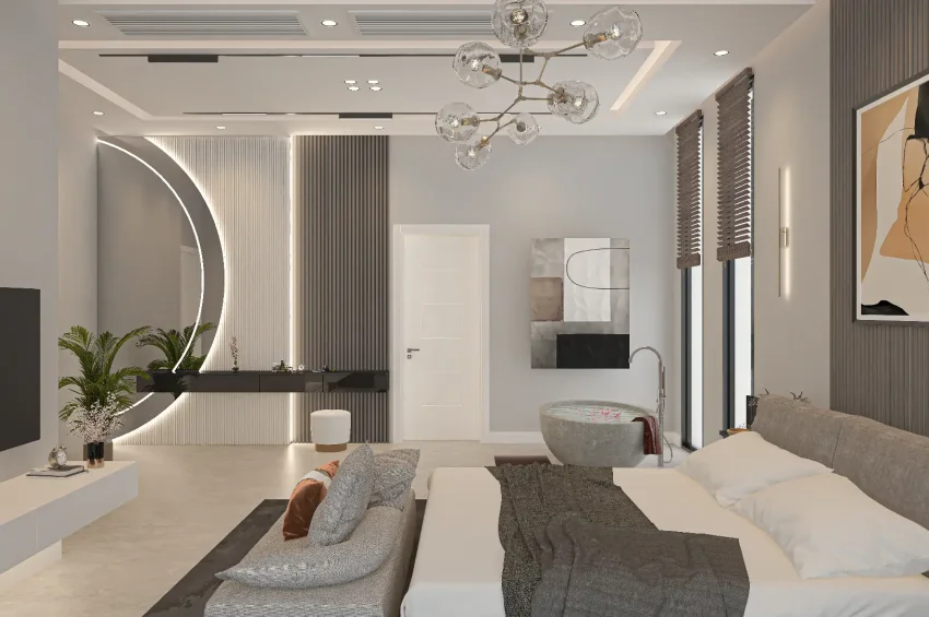 5 sovrum Villa i Edremit, Kyrenia, med bergs- och havsutsikt samt privat pool