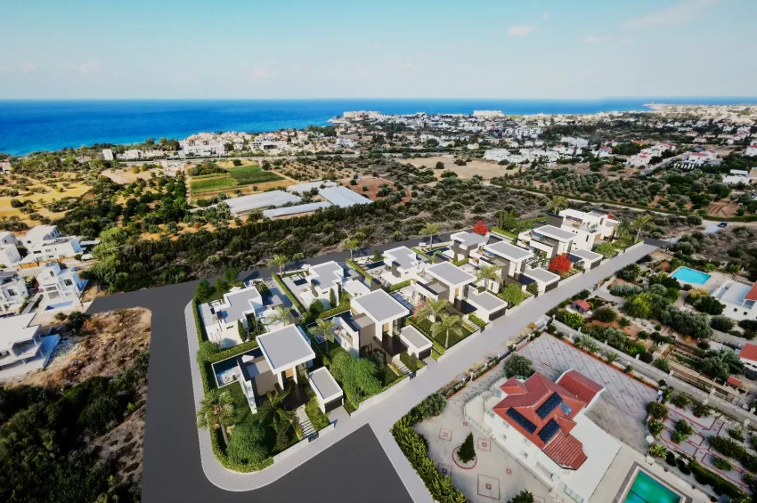 5 sovrum Villa i Edremit, Kyrenia, med bergs- och havsutsikt samt privat pool