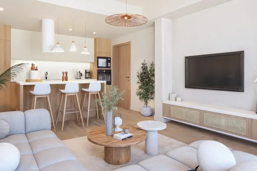 1 Schlafzimmer Wohnung in Karşıyaka, Kyrenia mit Meerblick und hohem Mietrenditepotenzial