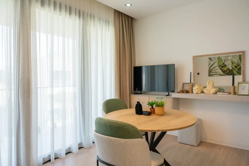 Studio-Penthouse-Wohnung in einer 5★ Wohnanlage in Karşıyaka, Kyrenia, fußläufig zum Meer