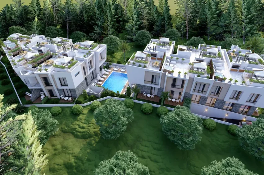 Modern 3 Bedroom Apartment with Private Pool in a Gated Complex, Alsancak Kyrenia
