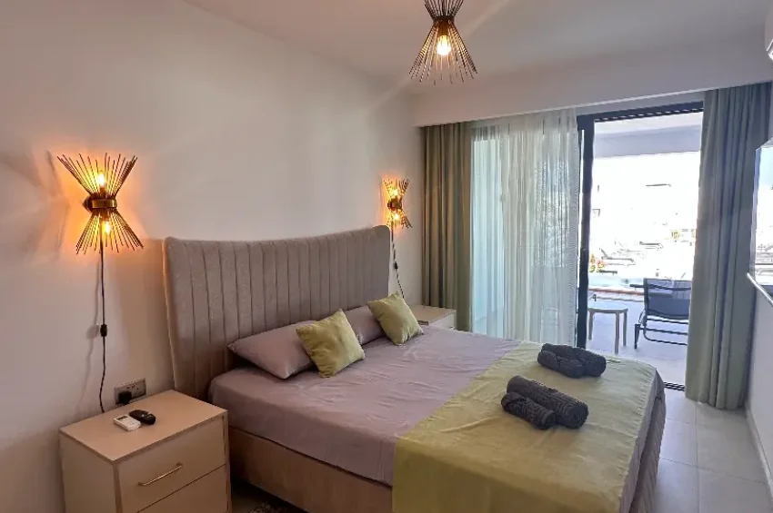 2 Schlafzimmer Erdgeschosswohnung mit Jacuzzi in Mykonos Homes, Bahçeli, Girne